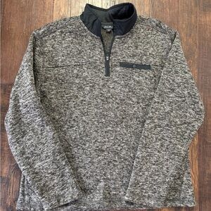 Men's Gray Eddie Bauer Pull Over Fleece Lined